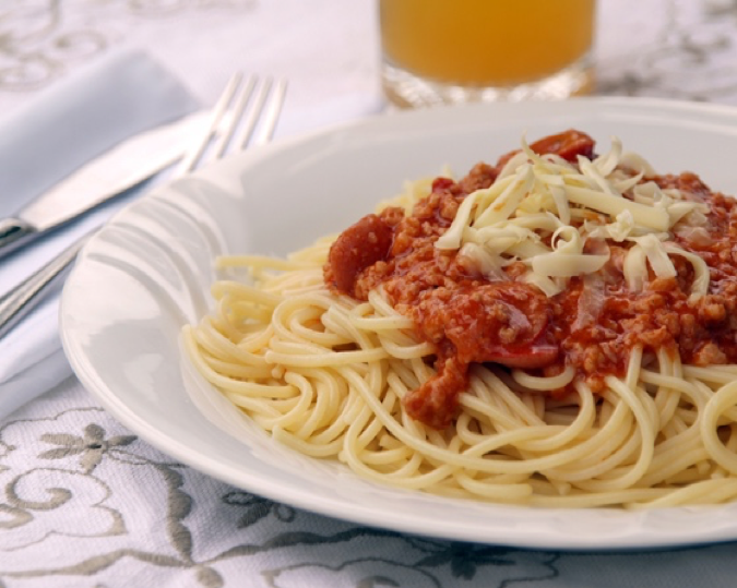 spaghetti noodles food picture naming for speech therapy