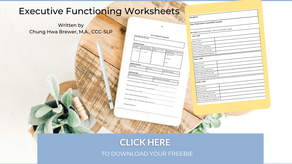 executive functioning worksheets pdf