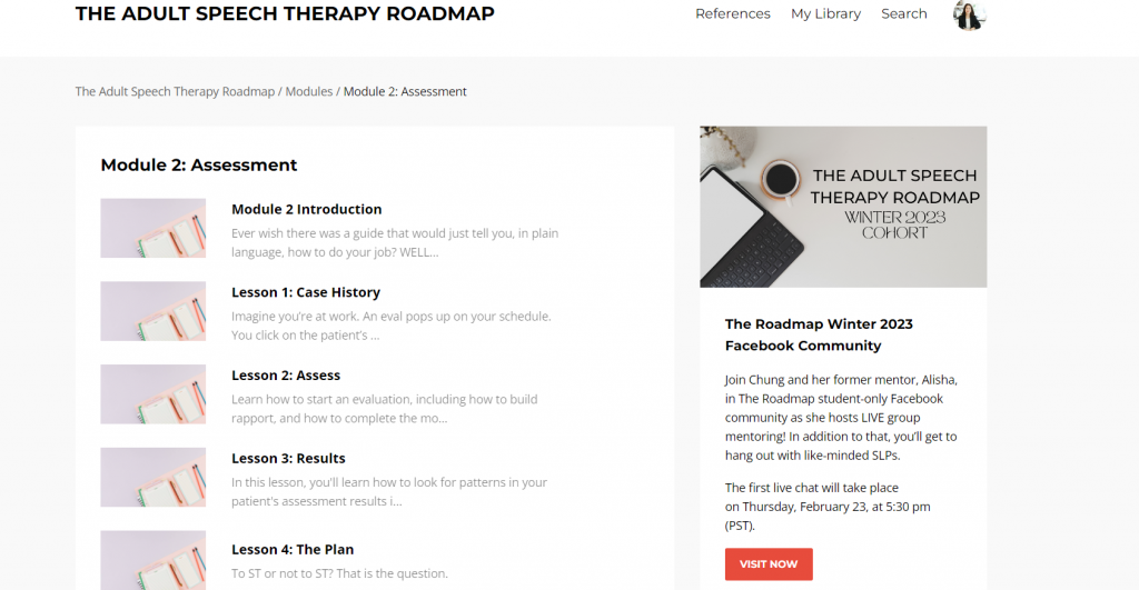 the adult speech therapy roadmap